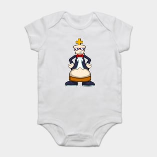 Chess piece King at Chess Baby Bodysuit